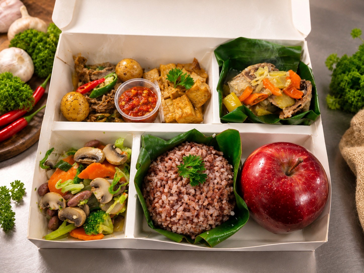 Paket Slimming Nasi Box Komplit TETP -Jumat-